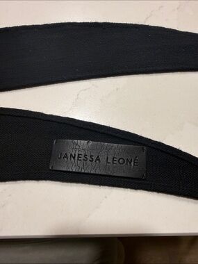 Janessa Leone Black Headband Scarf